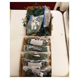(2) boxes of indoor outdoor lights. red green and