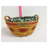 1999 Longaberger  Christmas basket "popcorn"