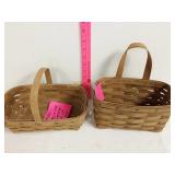 (2) Longaberger baskets. 1983 and 1984 with no