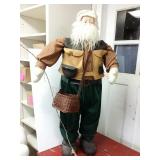 48" tall fishing Santa