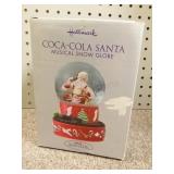 Hallmark Coca-Cola Santa musical snow globe