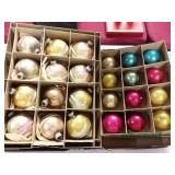 24 Glass ball ornaments