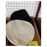 2 navy officer dress hat covers