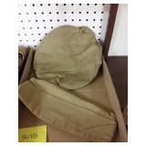 Army cover and one khaki officer cover