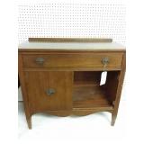 Wood cabinet. Missing a door