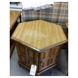 End table with hidden cabinet