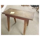 Small wood bench