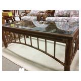 Patio glass top coffee table (Matches 378, 379,