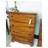 4 drawer dresser and lamp