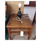 End table with drawers