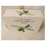 John Deere vintage airplane bank