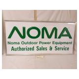 Noma outdoor power equipment tin sign