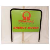 Pravachol group cardboard in metal frame sign