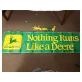 John Deere paper sign and banner