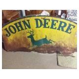 John Deere metal sign