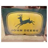 John Deere metal sign