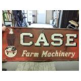 Case farm machinery metal sign