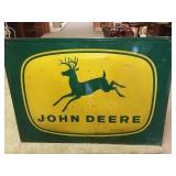 John Deere metal sign
