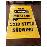 OMC Mustang skid - steering vinyl banner