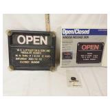 Open/closed sign