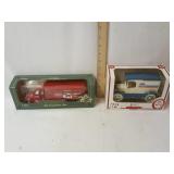 (2) die cast banks. 1941 Anheuser Busch tractor