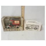 (2) diecast banks. Case Ford and Renningers193w