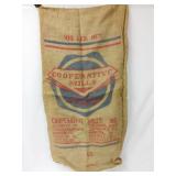 Cooperative Mills burlap bag