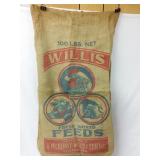 Willis burlap feed bag