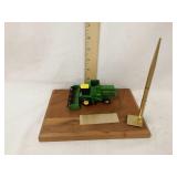 1/64th John Deere Combine on dealer plaque