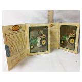 (2) John Deere Mrs. Claus ornaments