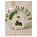 John Deere plastic thermometer.  Cracked on top