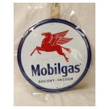 Mobilgas Socony Vacuum tin sign 12"dia