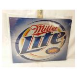 Miller lite tin sign. 12 1/2" x 16"