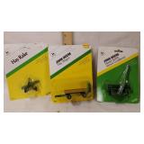 1/64th John Deere Hay rake, Hay wagon and Model