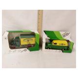 (2) John Deere diecast banks