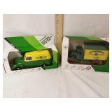 (2) John Deere diecast banks
