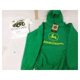 John Deere youth large shirt and hoody