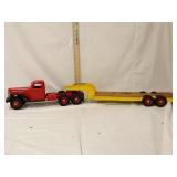 International truck and trailer. 37" long total