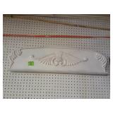 Decorative painted wood wall piece