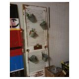 Handcrafted louvered door art wall garden 5 metal