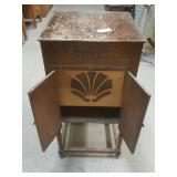 Vintage record player wooden cabinet