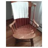Wood Rocker Ralph Lauren Cotton Throw