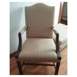 Upholstered & Wood Occasional Chair