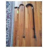 Canes/ Walking sticks 3 pieces
