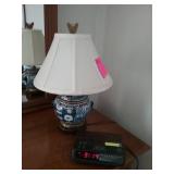 Ginger Jar Lamp GE Radio Alarm Clock
