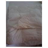 White synthetic down comforter full size