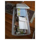 Tote 34x16x13 filled with wrapping paper bags