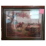 Signed Fox Hunting Print