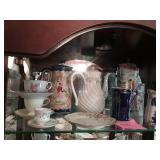 Chocolate Pots Flow Blue China Lot