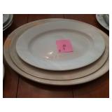 3 Ironston China Platters